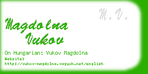 magdolna vukov business card